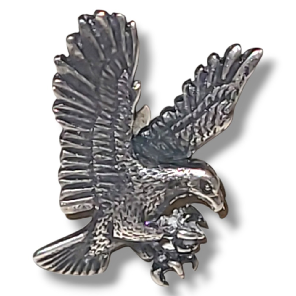 Vintage James Avery Sterling Silver Eagle Tie Tack/Lapel Pin Retired Rare